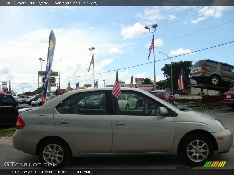 Silver Strata Metallic / Gray 2001 Toyota Prius Hybrid