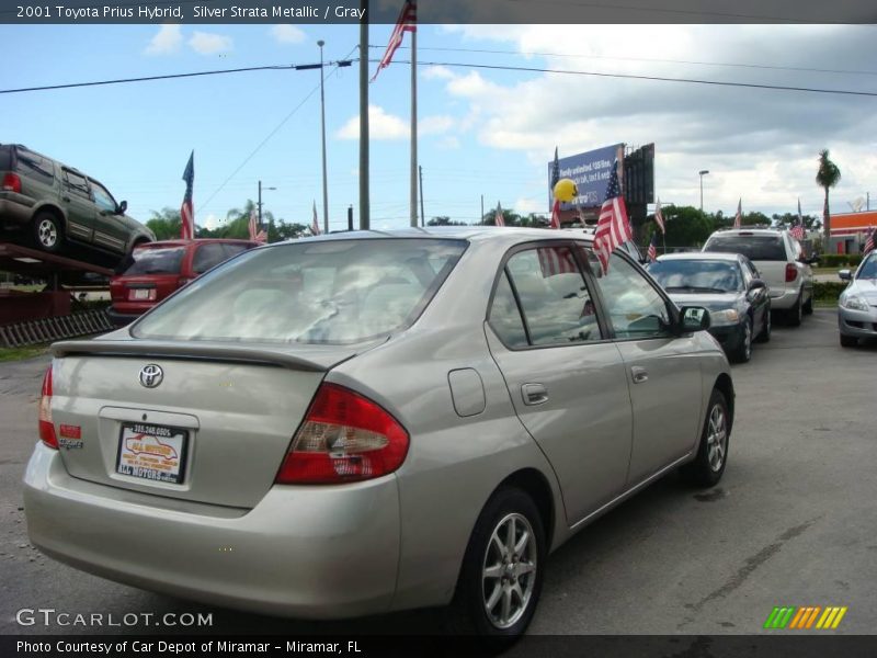 Silver Strata Metallic / Gray 2001 Toyota Prius Hybrid