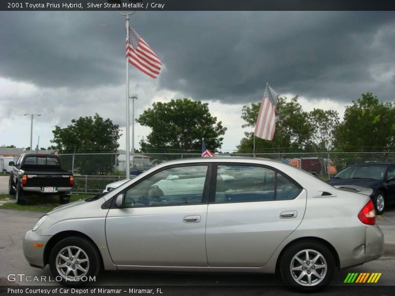 Silver Strata Metallic / Gray 2001 Toyota Prius Hybrid