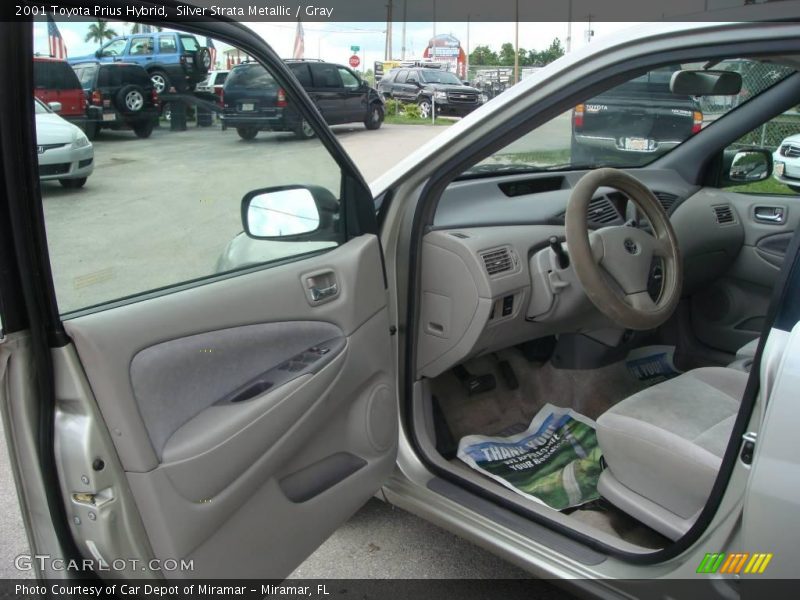 Silver Strata Metallic / Gray 2001 Toyota Prius Hybrid