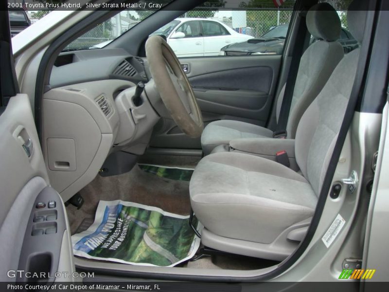 Silver Strata Metallic / Gray 2001 Toyota Prius Hybrid