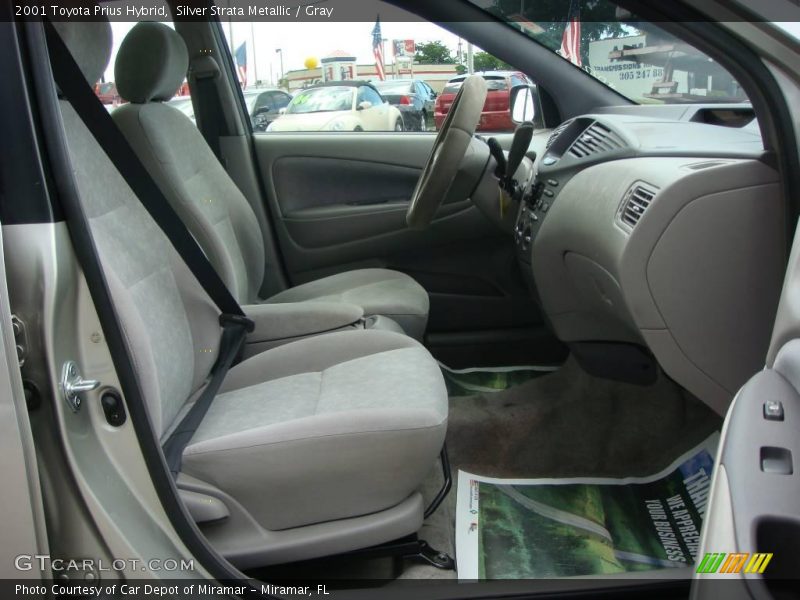 Silver Strata Metallic / Gray 2001 Toyota Prius Hybrid
