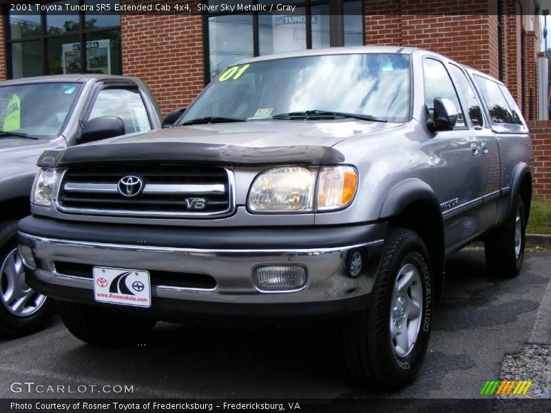 Silver Sky Metallic / Gray 2001 Toyota Tundra SR5 Extended Cab 4x4