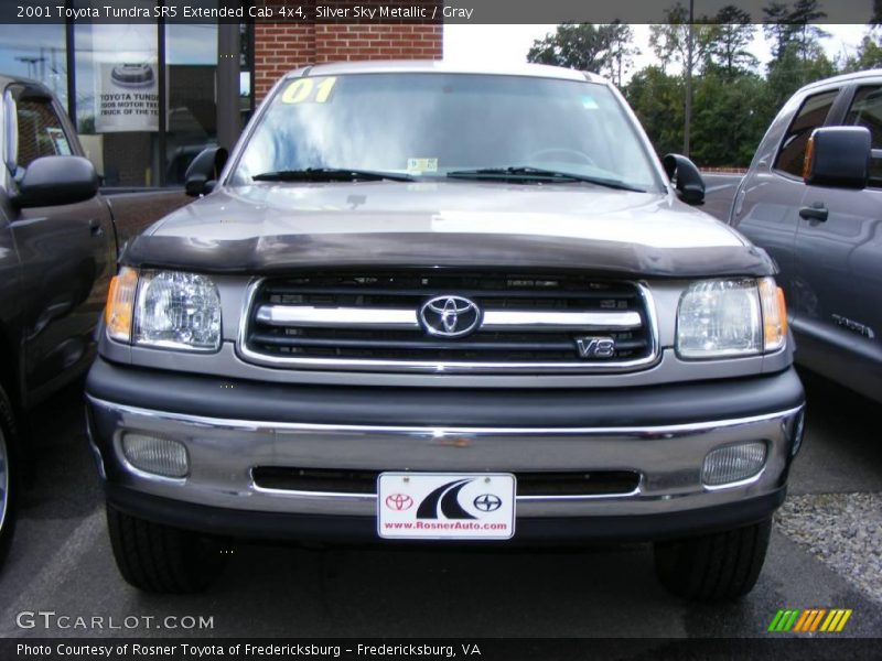 Silver Sky Metallic / Gray 2001 Toyota Tundra SR5 Extended Cab 4x4