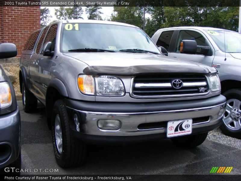 Silver Sky Metallic / Gray 2001 Toyota Tundra SR5 Extended Cab 4x4