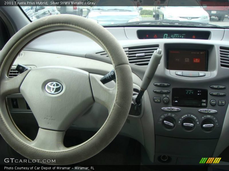 Silver Strata Metallic / Gray 2001 Toyota Prius Hybrid
