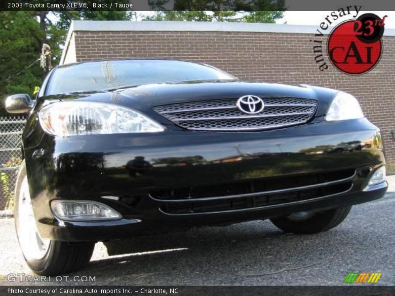 Black / Taupe 2003 Toyota Camry XLE V6