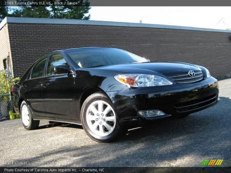 Black / Taupe 2003 Toyota Camry XLE V6