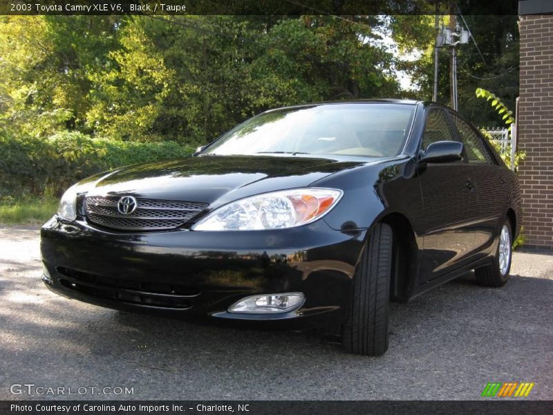Black / Taupe 2003 Toyota Camry XLE V6
