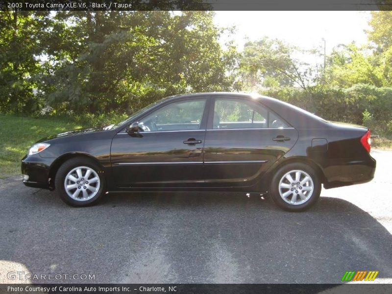 Black / Taupe 2003 Toyota Camry XLE V6