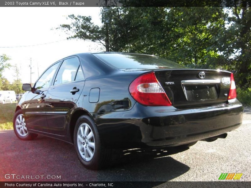 Black / Taupe 2003 Toyota Camry XLE V6