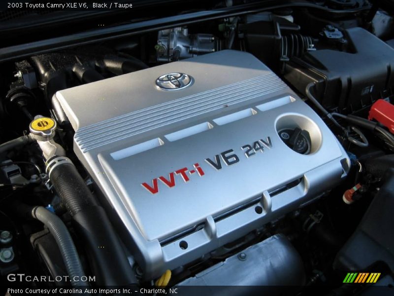 Black / Taupe 2003 Toyota Camry XLE V6