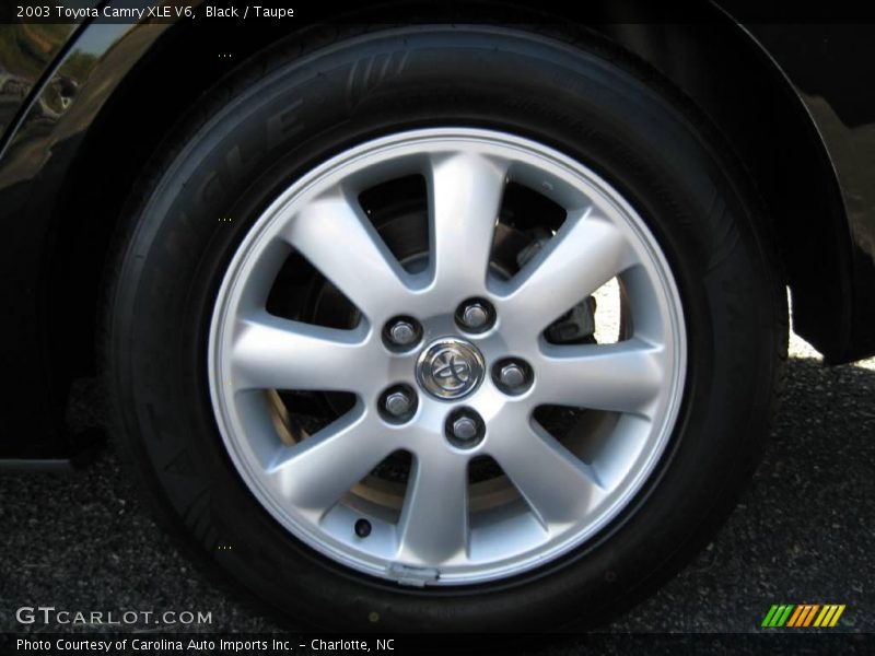 Black / Taupe 2003 Toyota Camry XLE V6