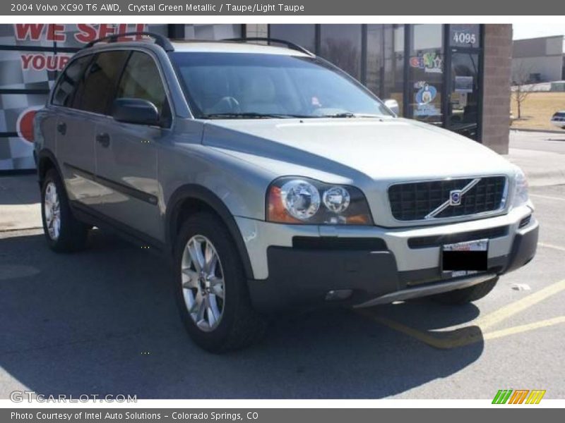 Crystal Green Metallic / Taupe/Light Taupe 2004 Volvo XC90 T6 AWD