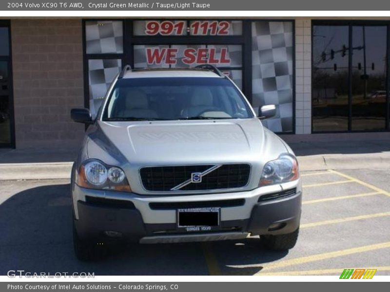 Crystal Green Metallic / Taupe/Light Taupe 2004 Volvo XC90 T6 AWD