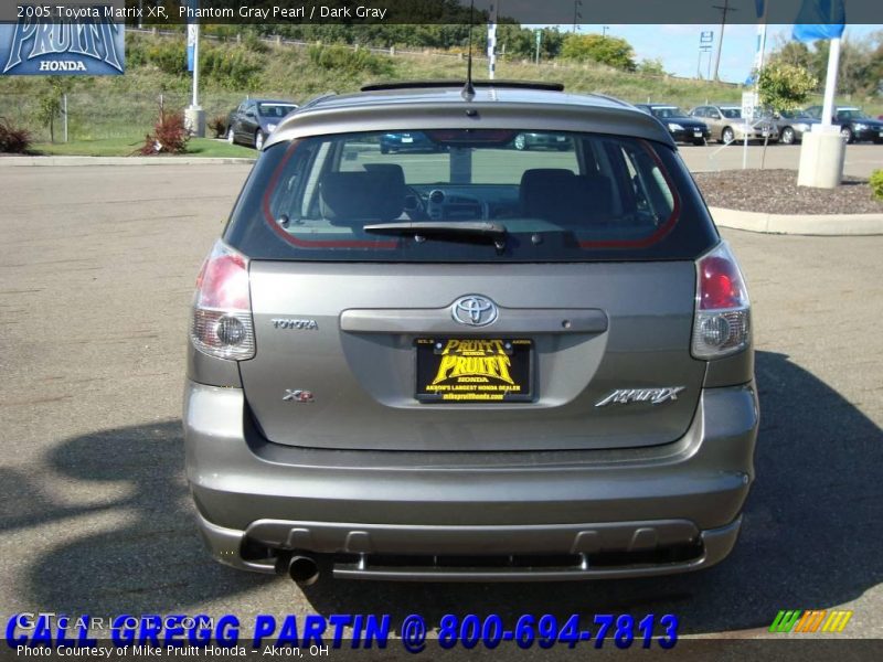 Phantom Gray Pearl / Dark Gray 2005 Toyota Matrix XR