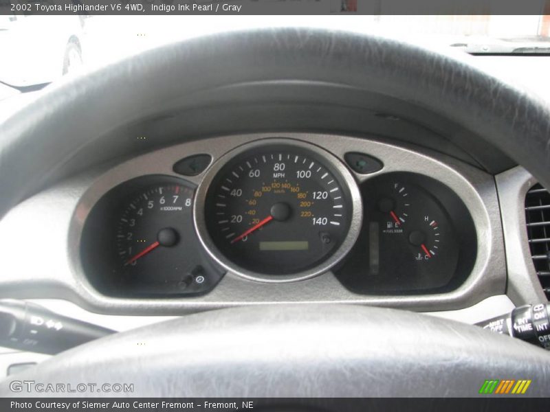 Indigo Ink Pearl / Gray 2002 Toyota Highlander V6 4WD