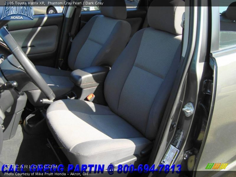 Phantom Gray Pearl / Dark Gray 2005 Toyota Matrix XR