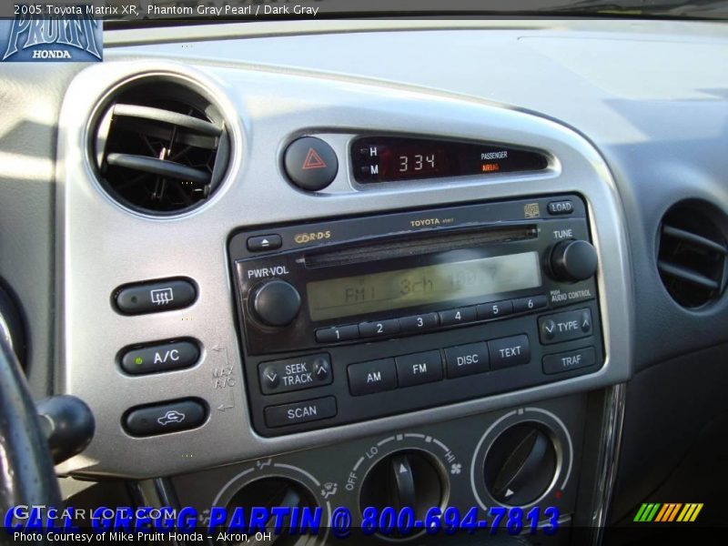Phantom Gray Pearl / Dark Gray 2005 Toyota Matrix XR