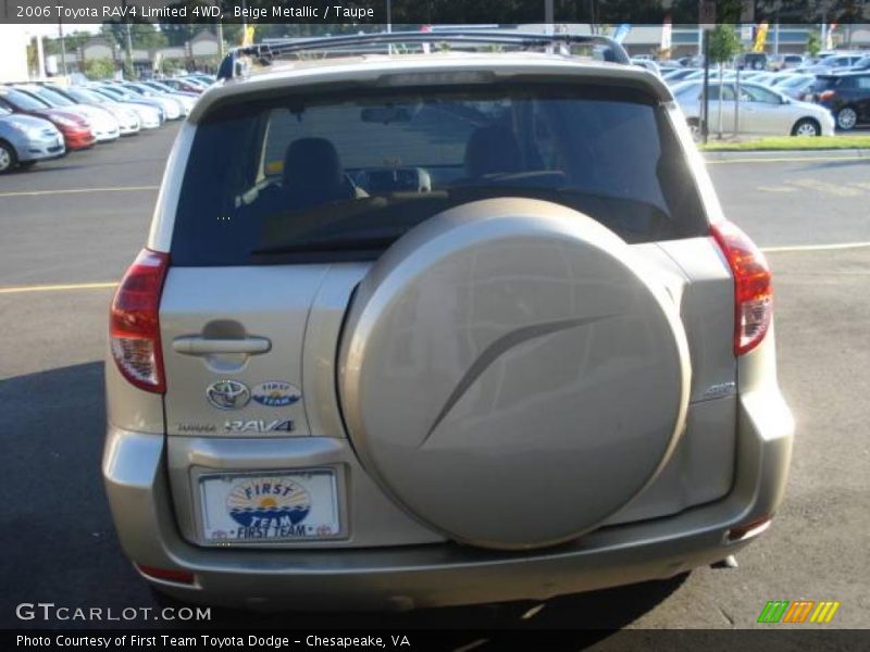 Beige Metallic / Taupe 2006 Toyota RAV4 Limited 4WD