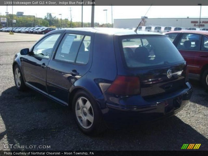 Indigo Blue Pearl / Black 1999 Volkswagen Golf GLS 4 Door