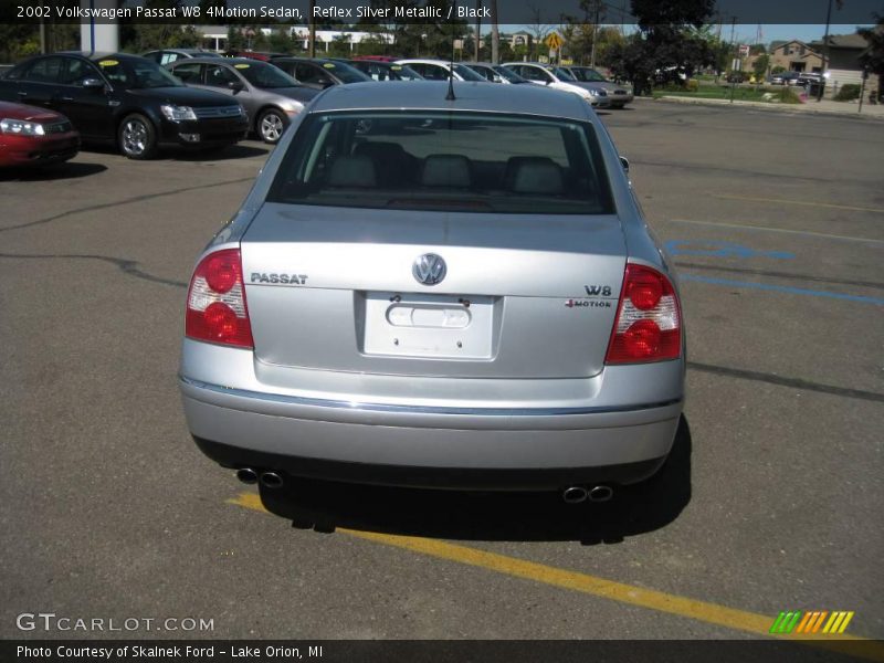 Reflex Silver Metallic / Black 2002 Volkswagen Passat W8 4Motion Sedan