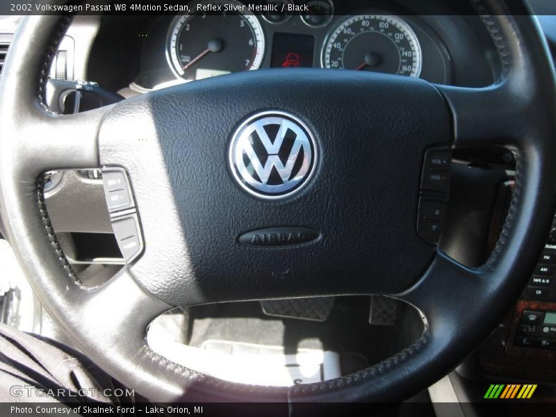 Reflex Silver Metallic / Black 2002 Volkswagen Passat W8 4Motion Sedan