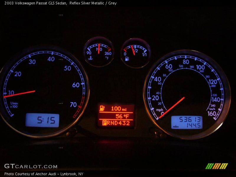 Reflex Silver Metallic / Grey 2003 Volkswagen Passat GLS Sedan