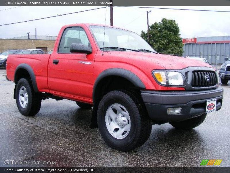Radiant Red / Charcoal 2004 Toyota Tacoma Regular Cab 4x4