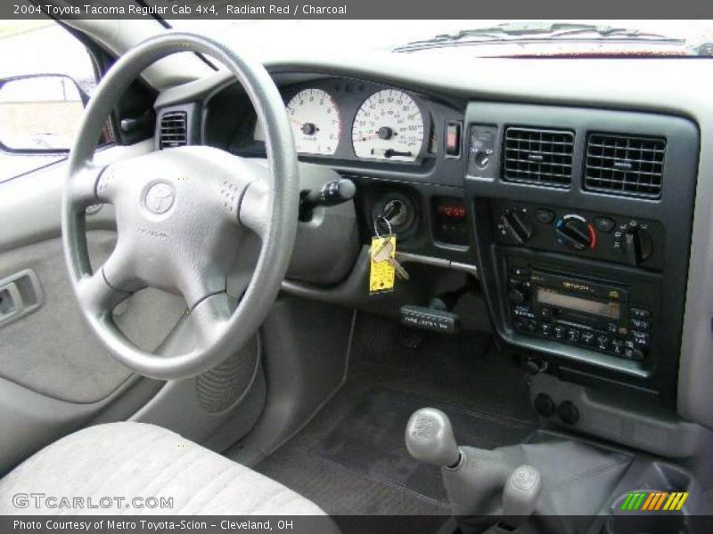 Radiant Red / Charcoal 2004 Toyota Tacoma Regular Cab 4x4
