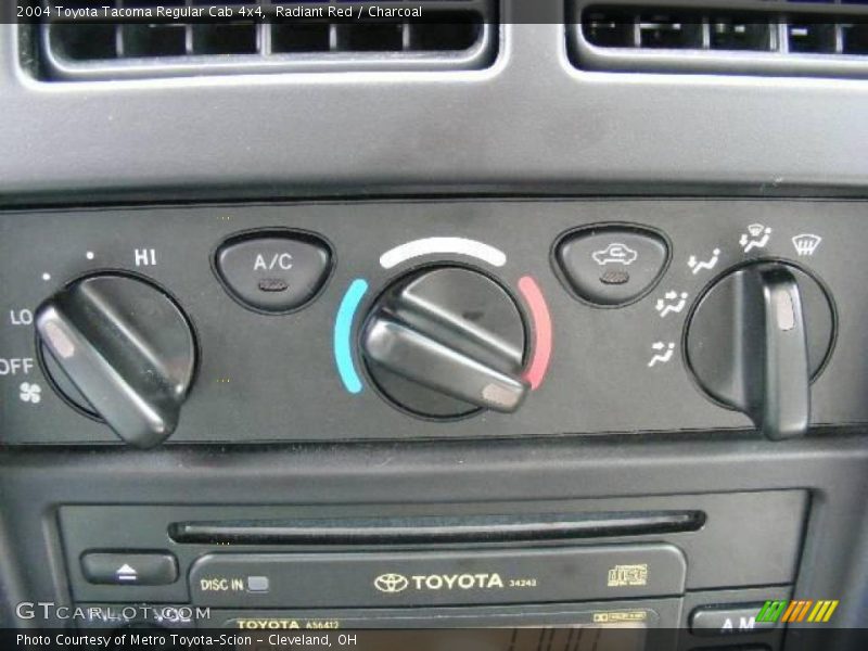 Radiant Red / Charcoal 2004 Toyota Tacoma Regular Cab 4x4
