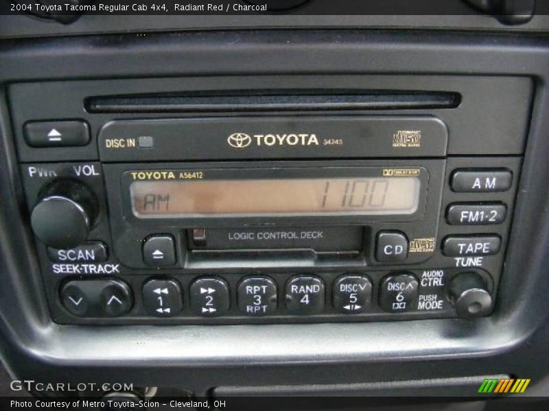 Radiant Red / Charcoal 2004 Toyota Tacoma Regular Cab 4x4