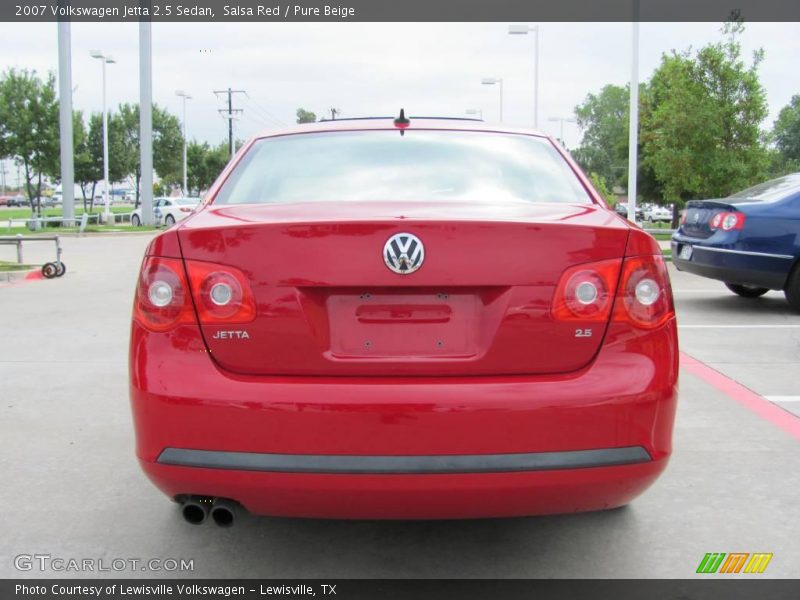 Salsa Red / Pure Beige 2007 Volkswagen Jetta 2.5 Sedan