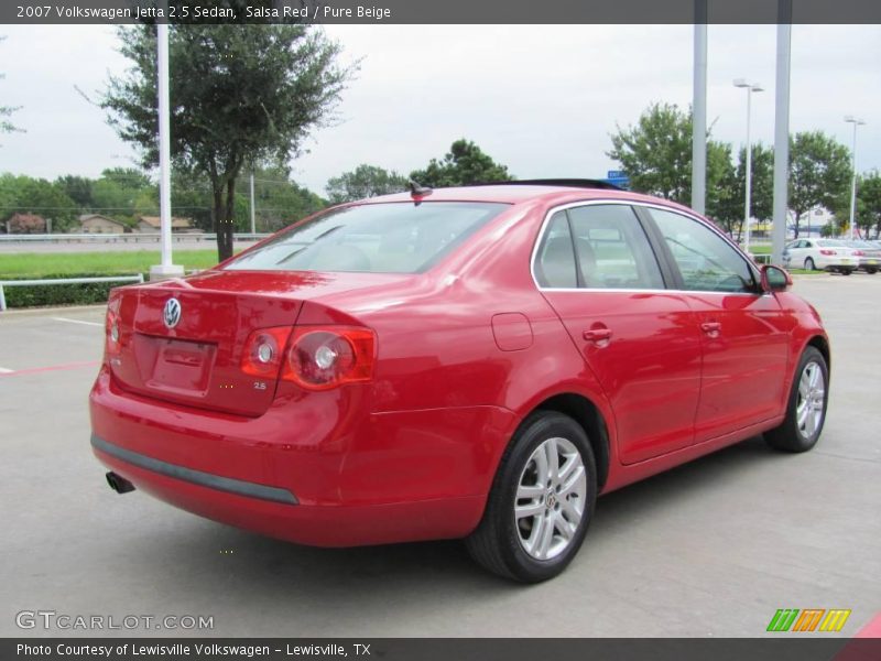 Salsa Red / Pure Beige 2007 Volkswagen Jetta 2.5 Sedan