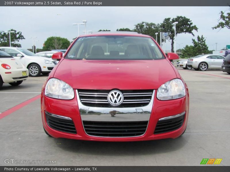 Salsa Red / Pure Beige 2007 Volkswagen Jetta 2.5 Sedan