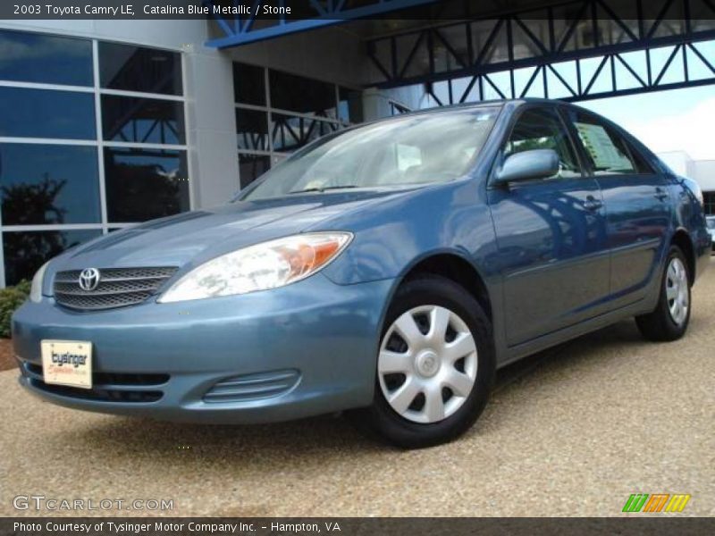 Catalina Blue Metallic / Stone 2003 Toyota Camry LE