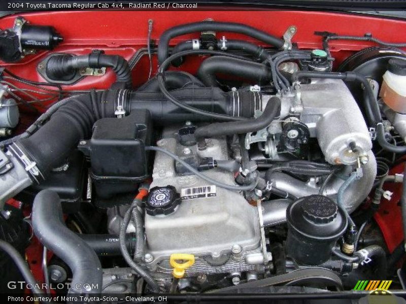 Radiant Red / Charcoal 2004 Toyota Tacoma Regular Cab 4x4