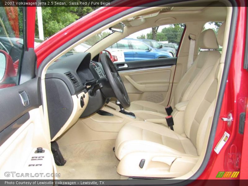 Salsa Red / Pure Beige 2007 Volkswagen Jetta 2.5 Sedan