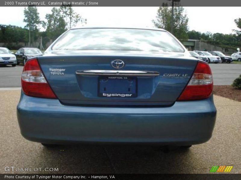 Catalina Blue Metallic / Stone 2003 Toyota Camry LE