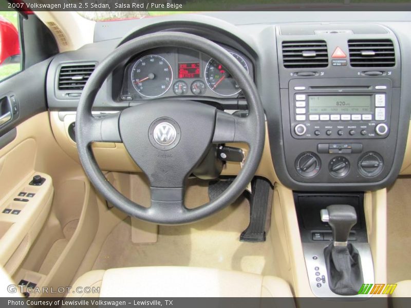 Salsa Red / Pure Beige 2007 Volkswagen Jetta 2.5 Sedan
