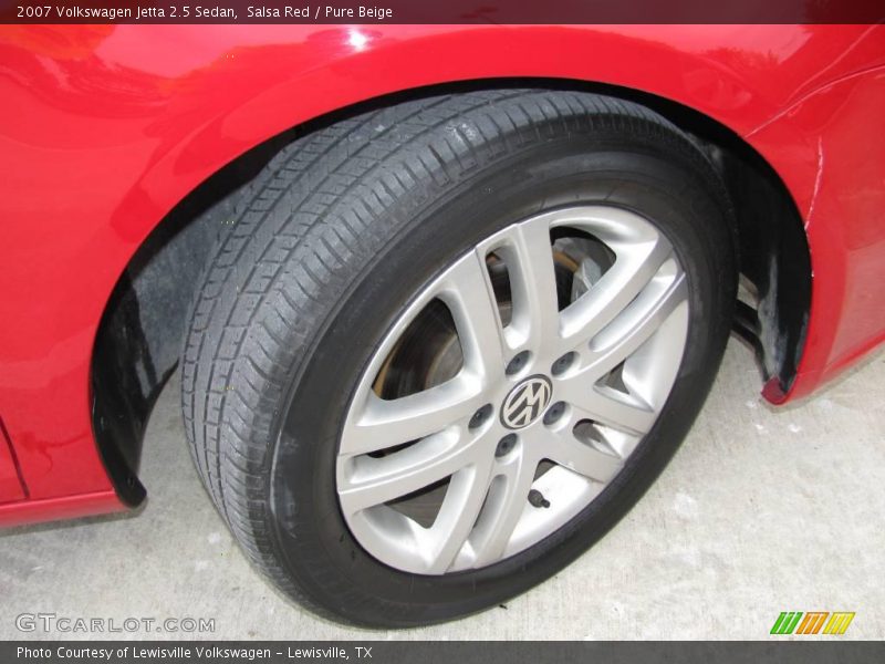 Salsa Red / Pure Beige 2007 Volkswagen Jetta 2.5 Sedan