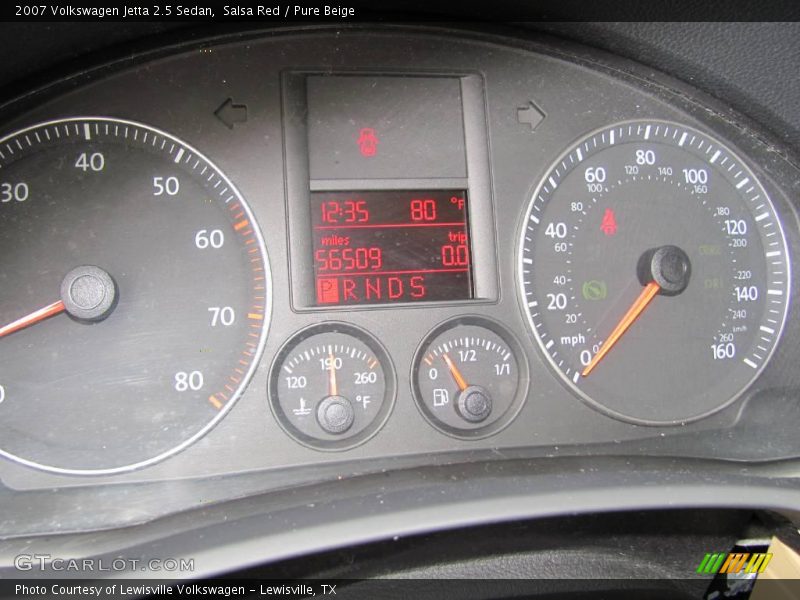 Salsa Red / Pure Beige 2007 Volkswagen Jetta 2.5 Sedan