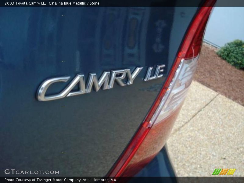 Catalina Blue Metallic / Stone 2003 Toyota Camry LE