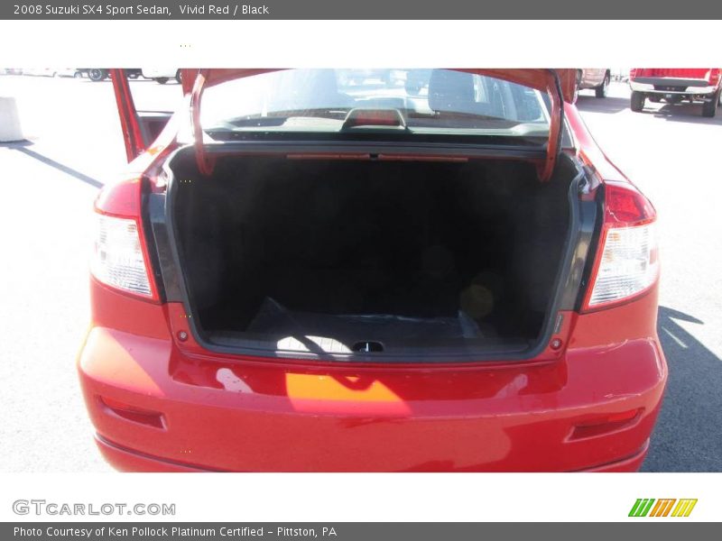 Vivid Red / Black 2008 Suzuki SX4 Sport Sedan
