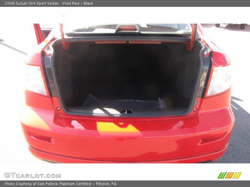 Vivid Red / Black 2008 Suzuki SX4 Sport Sedan