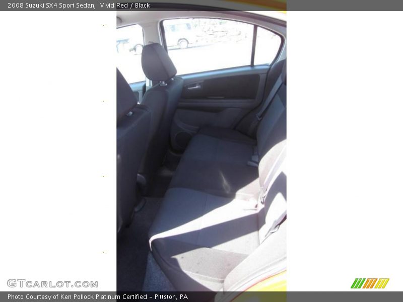 Vivid Red / Black 2008 Suzuki SX4 Sport Sedan