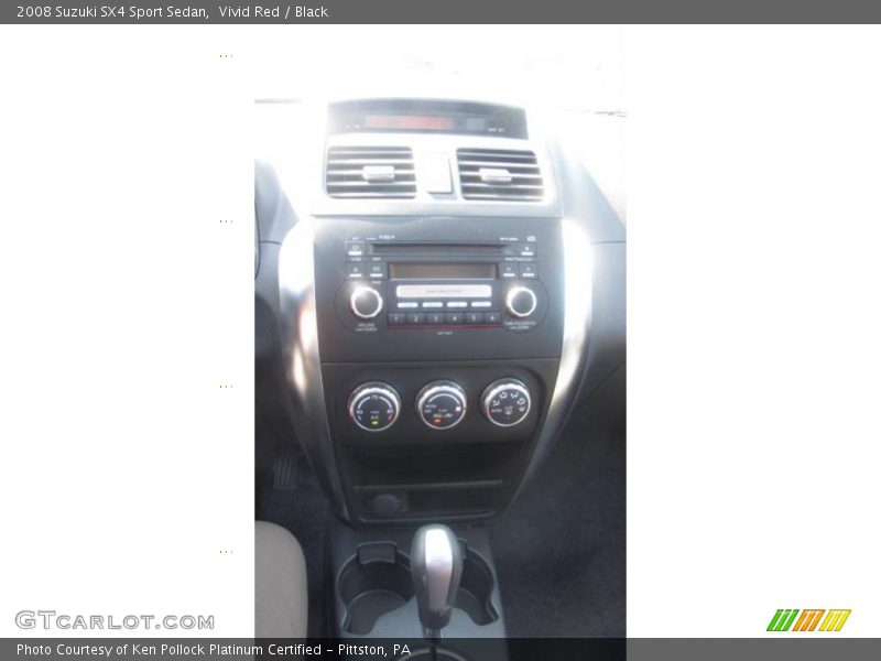 Vivid Red / Black 2008 Suzuki SX4 Sport Sedan