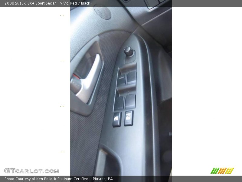 Vivid Red / Black 2008 Suzuki SX4 Sport Sedan