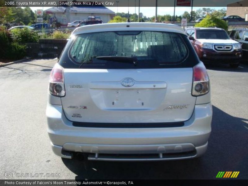 Silver Streak Mica / Dark Gray 2006 Toyota Matrix XR AWD