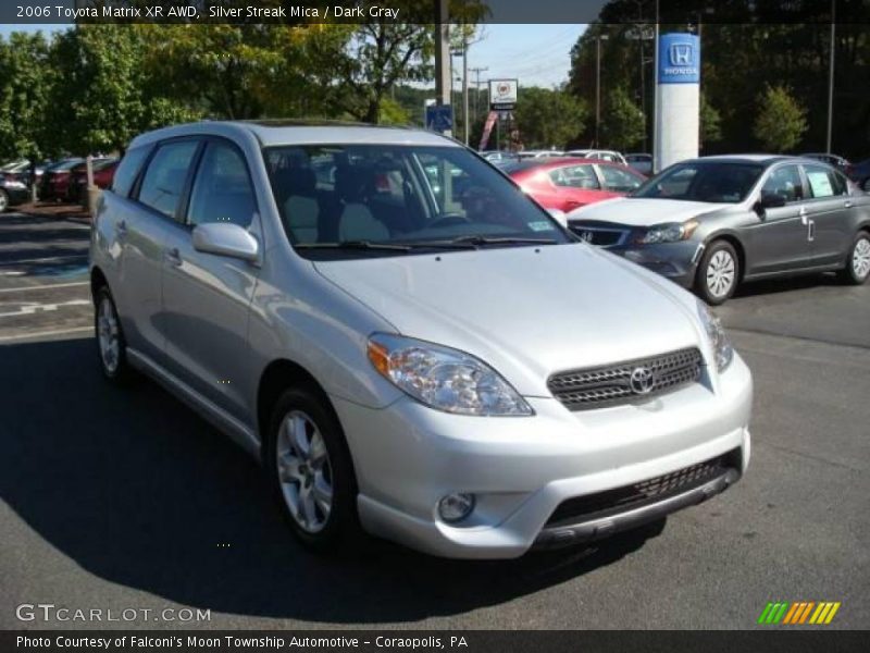 Silver Streak Mica / Dark Gray 2006 Toyota Matrix XR AWD